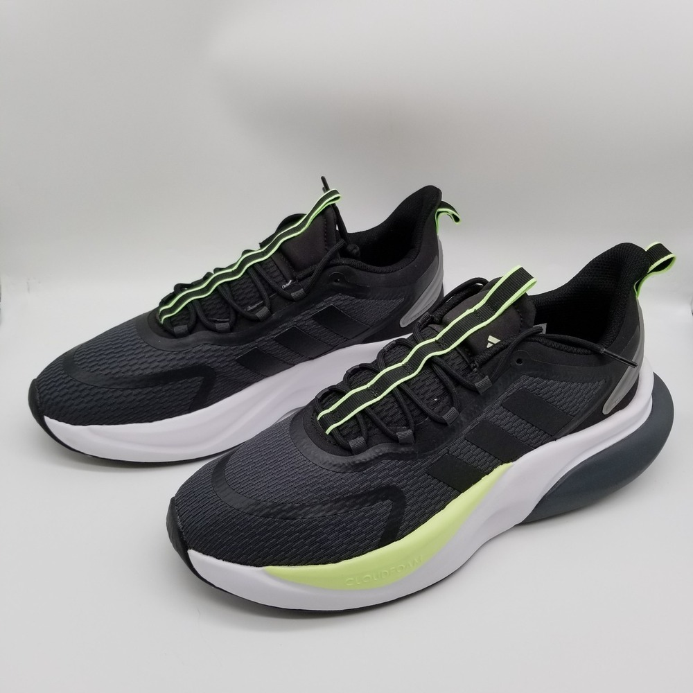 Adidas Alphabounce+ Bounce IG3584 Running Shoes Sz 11.5 Black Low Top Sneakers